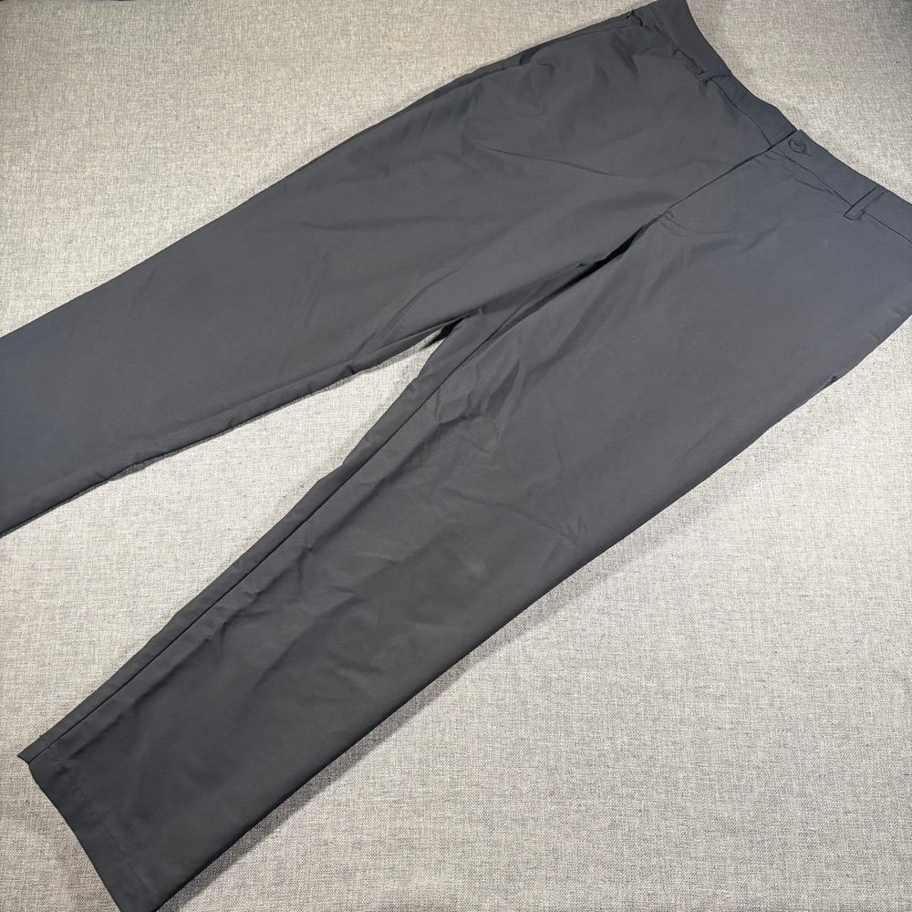 Banana Republic Performance Pants Mens 36x30 Black Tech Trousers Straight Leg